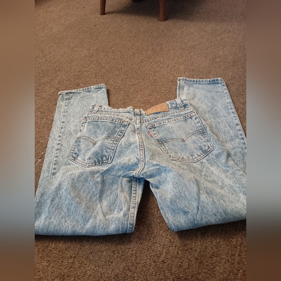 VTG 80s/90s Levi’s Student 701 Acid Wash Denim Jeans Made in USA 27x30 - Picture 4 of 4